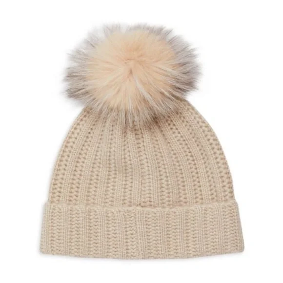 Amicale Cashmere | Accessories | New Amicale Fox Fur Pompom  display picture 2
